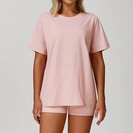 Women Yoga Top Solid Sports T Shirts Fitness Clothes Short Sleeve Yoga Shirt Gym Top Running Quick Drying Active Wear Sport Tops
