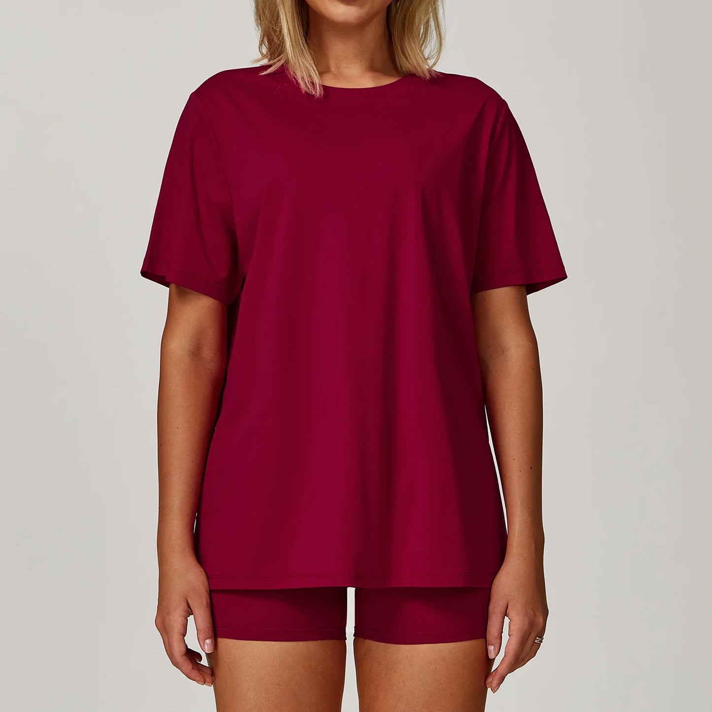 Women Yoga Top Solid Sports T Shirts Fitness Clothes Short Sleeve Yoga Shirt Gym Top Running Quick Drying Active Wear Sport Tops