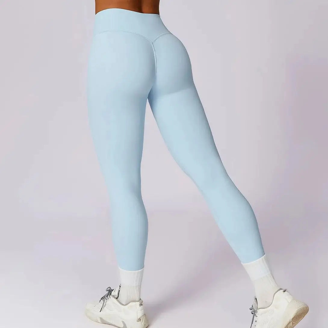 Summer Hot Sale Women's Yoga Leggings High Waist Breathable Quick Drying Yoga Pants Running Cycling Push Up Gym Pants Clothing